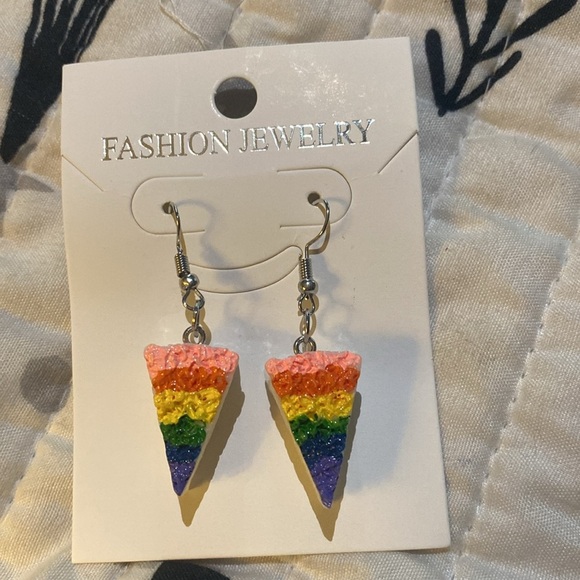 Rainbow Triangle Earrings # 52 - Picture 1 of 5